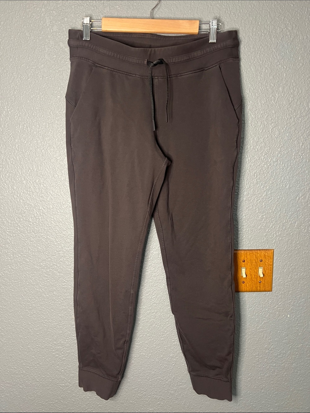 Lululemon Warm Down Jogger II Dark Gray Cotton Terry Size‎ 10